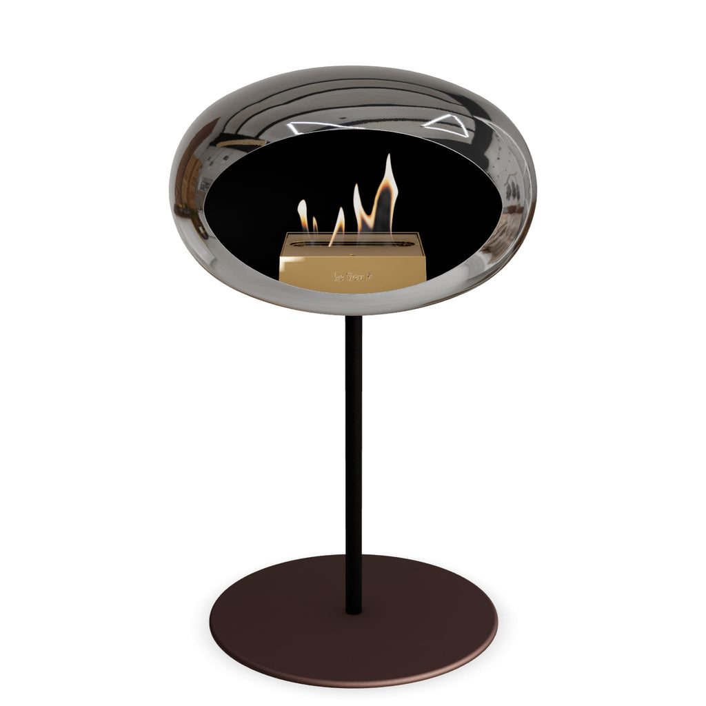 Le Feu Steel Low Dome <br>Chromed Silver