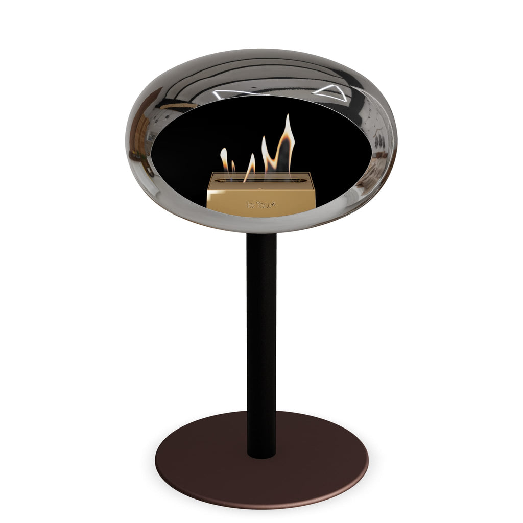 Le Feu Steel Low Dome <br>Chromed Silver
