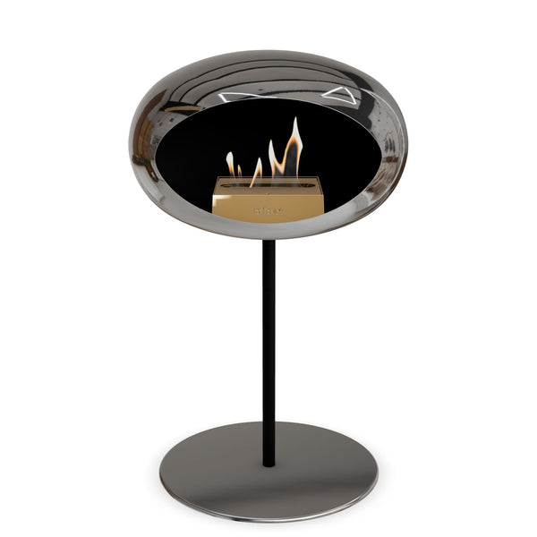 Le Feu Steel Low Dome <br>Chromed Silver