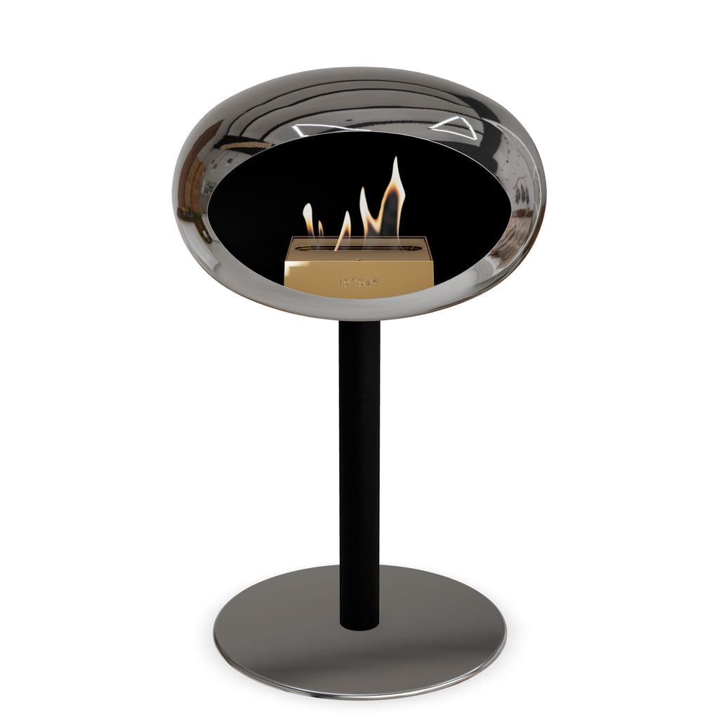 Le Feu Steel Low Dome <br>Chromed Silver