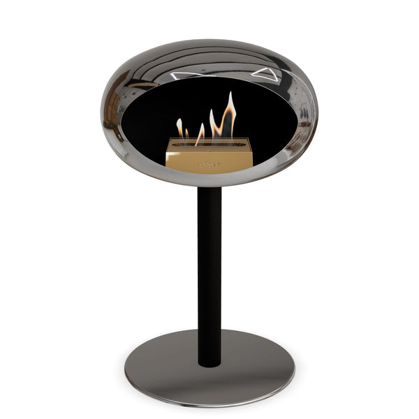 Le Feu Steel Low Dome <br>Chromed Silver