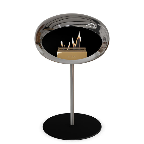 Le Feu Steel Low Dome <br>Chromed Silver