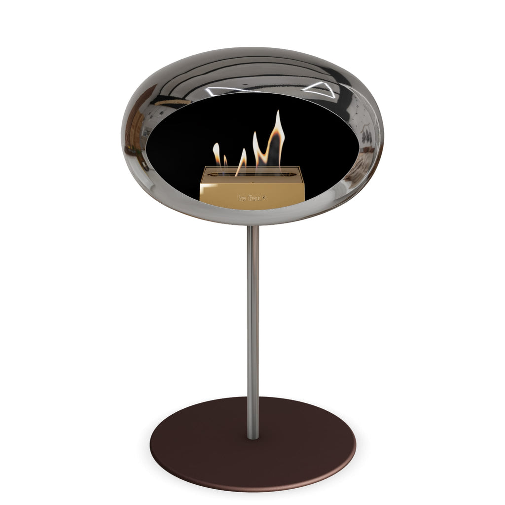 Le Feu Steel Low Dome <br>Chromed Silver