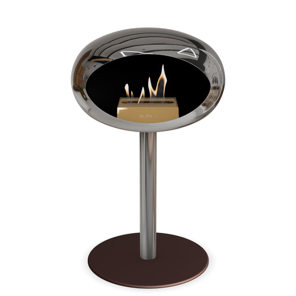 Le Feu Steel Low Dome <br>Chromed Silver