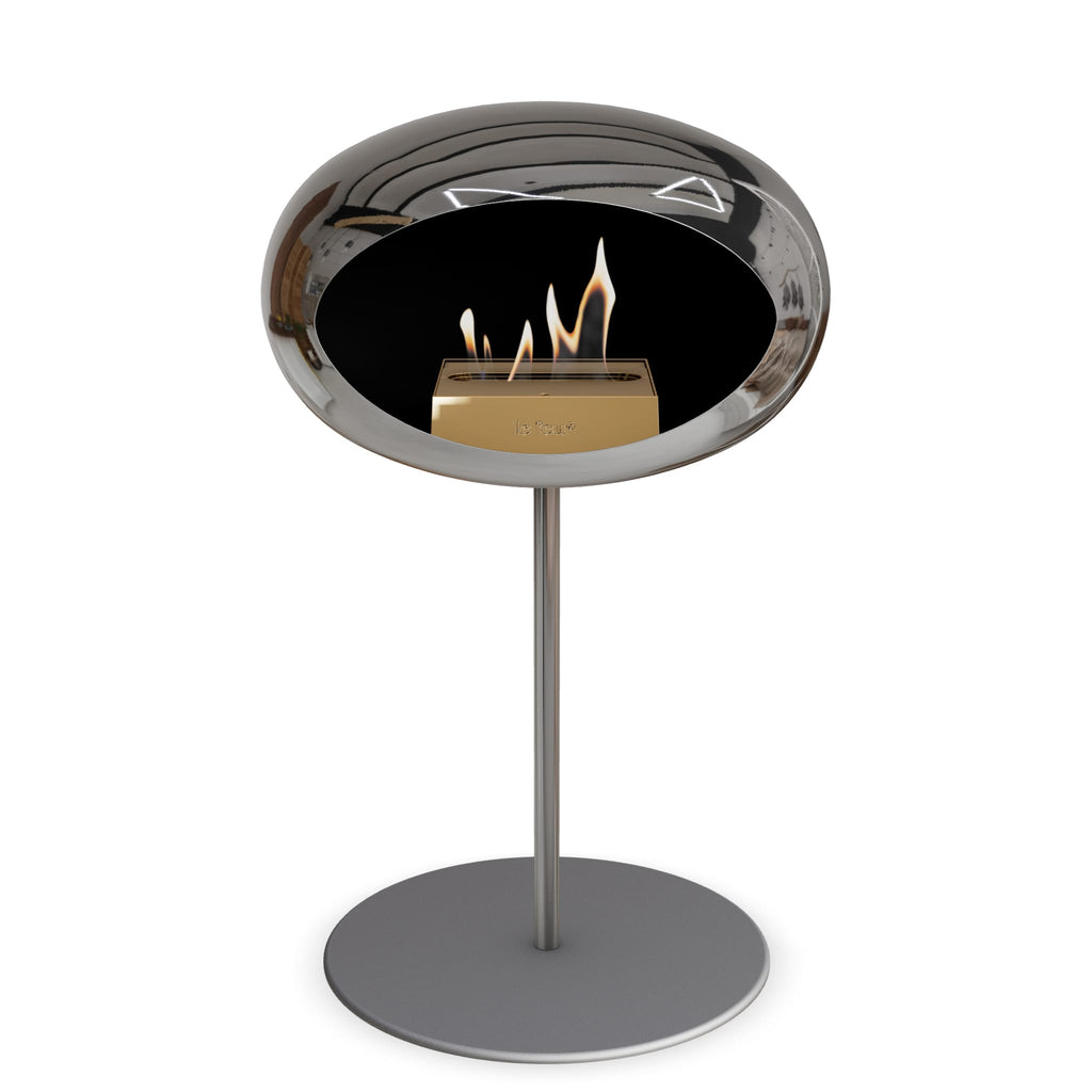Le Feu Steel Low Dome <br>Chromed Silver