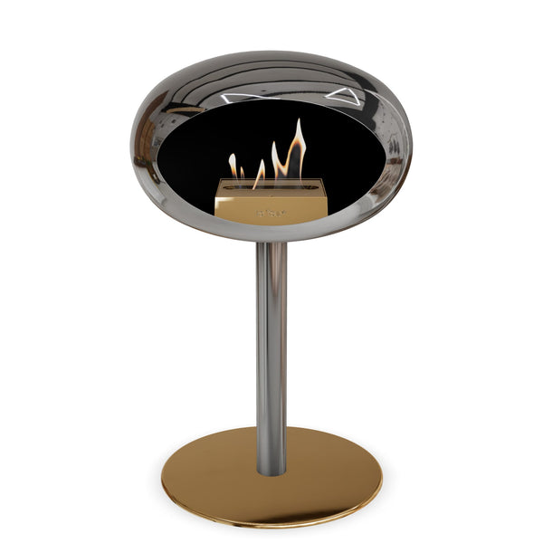Le Feu Steel Low Dome <br>Chromed Silver