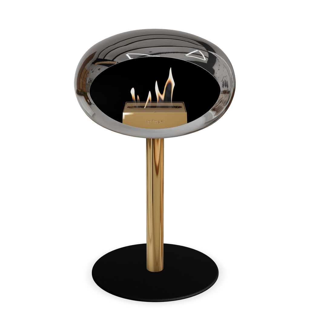 Le Feu Steel Low Dome <br>Chromed Silver