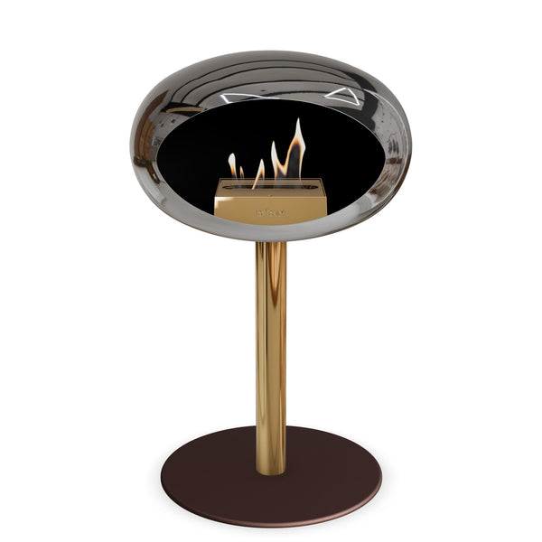 Le Feu Steel Low Dome <br>Chromed Silver