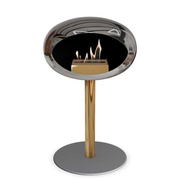 Le Feu Steel Low Dome <br>Chromed Silver