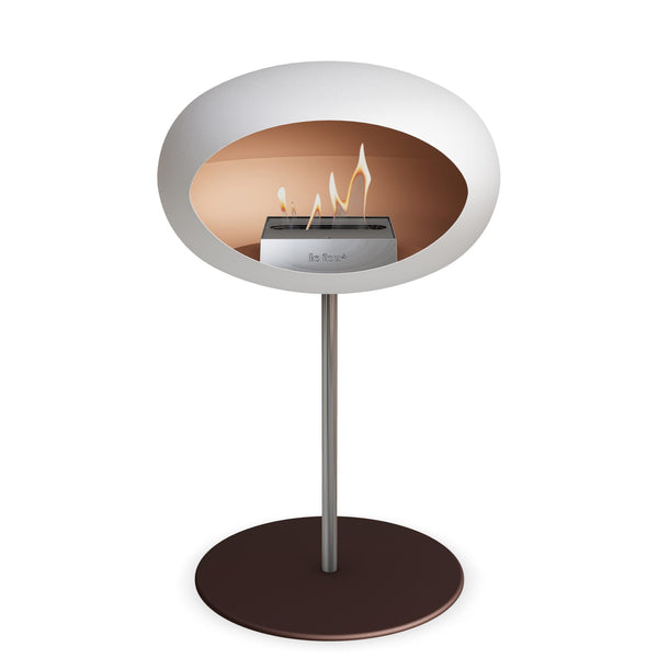 Le Feu Steel Low Dome <br>White