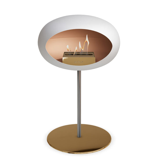 Le Feu Steel Low Dome <br>White