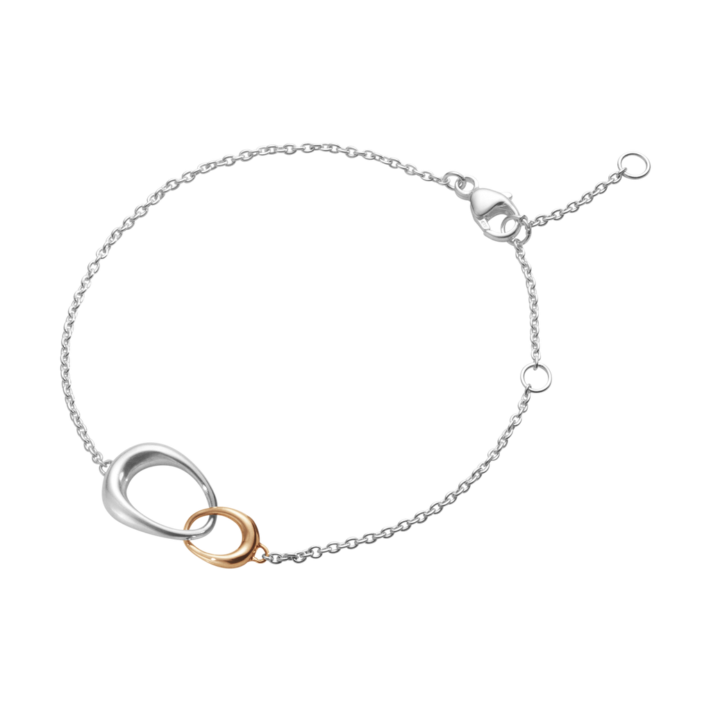 Offspring Interlocking Bracelet 433B Silver/RG