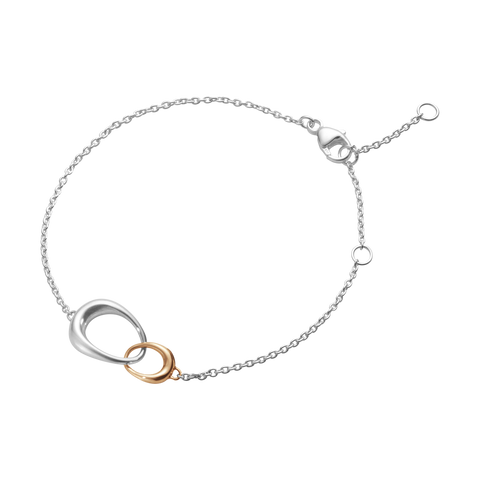 Offspring Interlocking Bracelet 433B Silver/RG