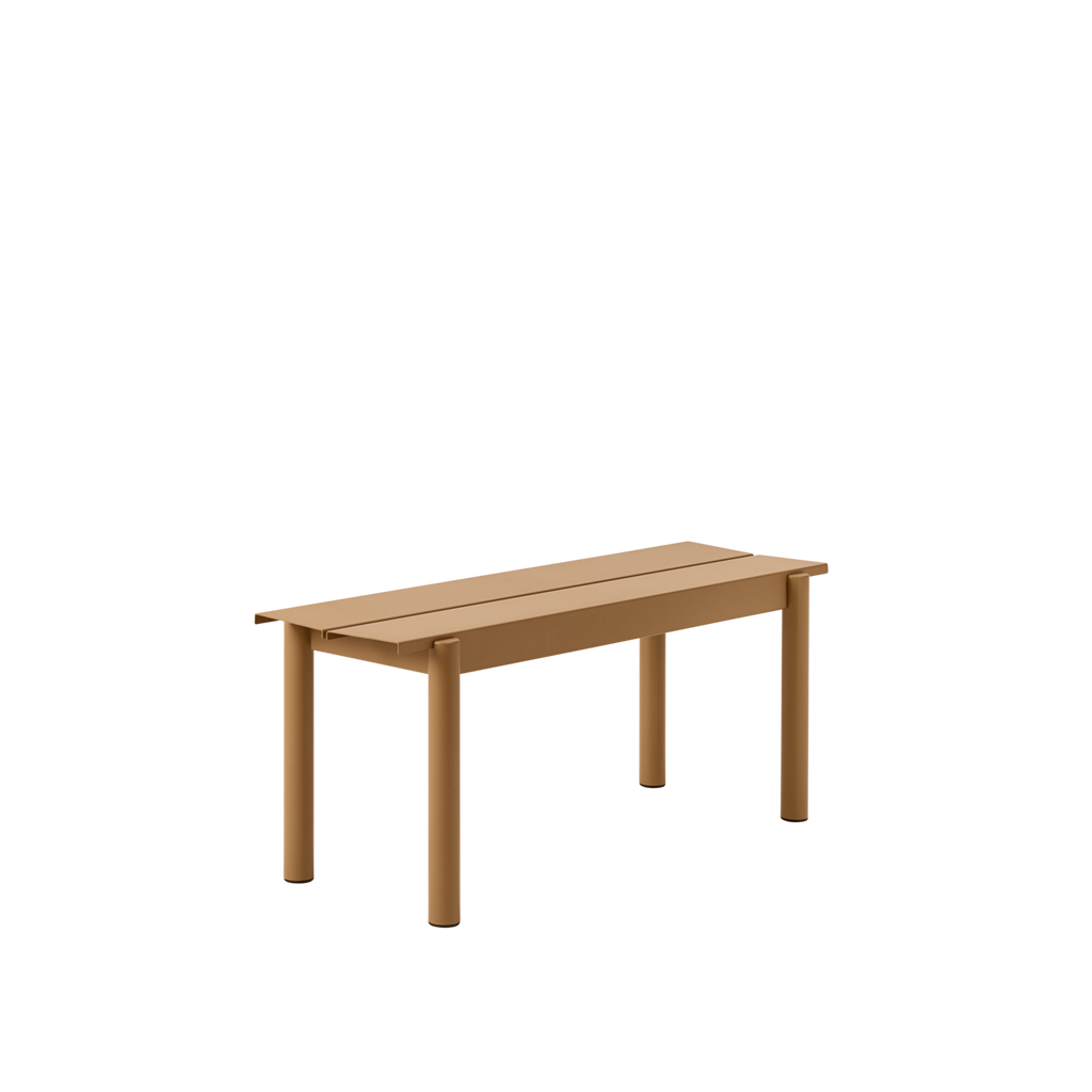 Muuto Linear Steel Bench Seat Burnt Orange 110 cm