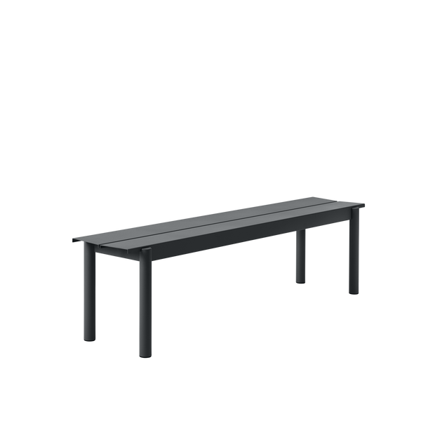 Muuto Linear Steel Bench Seat Black 170 cm