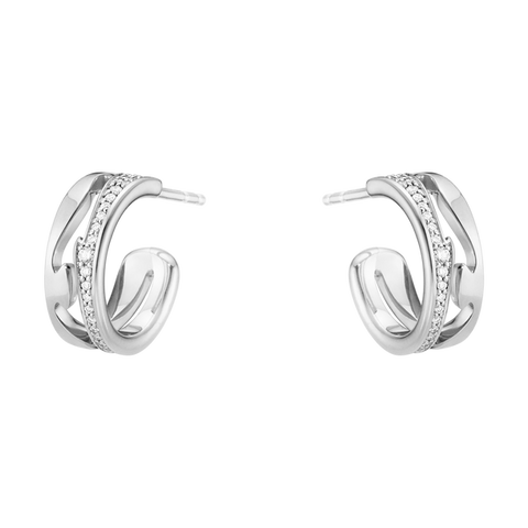 Fusion Open Earhoop 1638 Pavé 0.19 ct