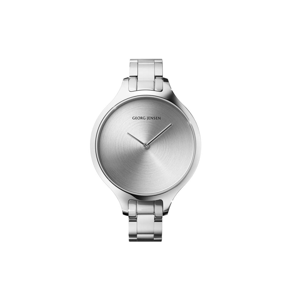 Georg Jensen CONCAVE - 39mm / 1.54in, Quartz, Sunray Dial, Steel Bracelet