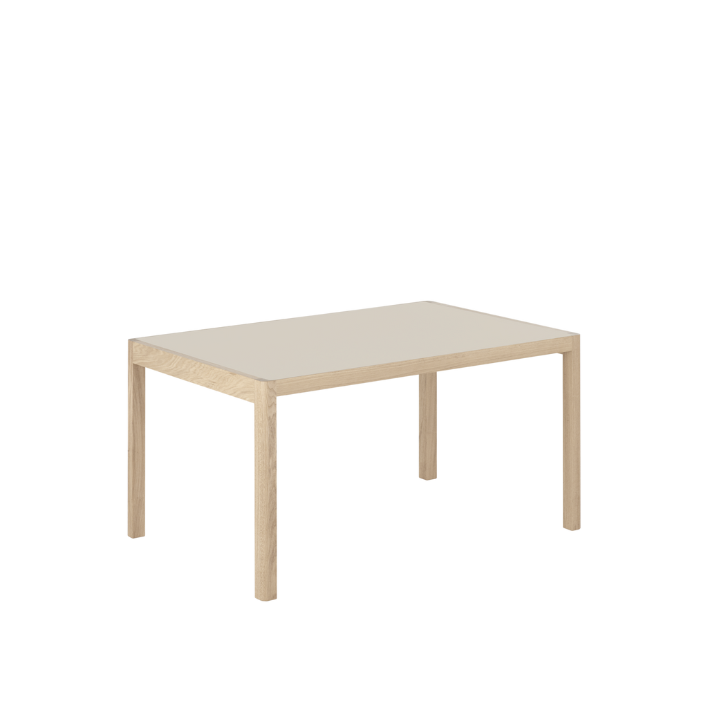 Muuto Workshop Table Warm Grey Linoleum/Oak 140 cm
