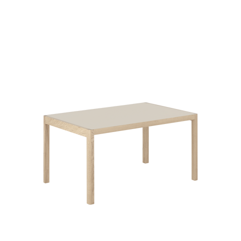 Muuto Workshop Table Warm Grey Linoleum/Oak 140 cm