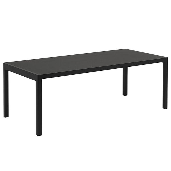 Muuto Workshop Table Black Linoleum/Black 200 cm