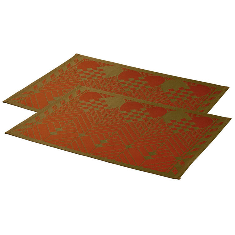 Georg Jensen Damask Christmas Placemats Red
