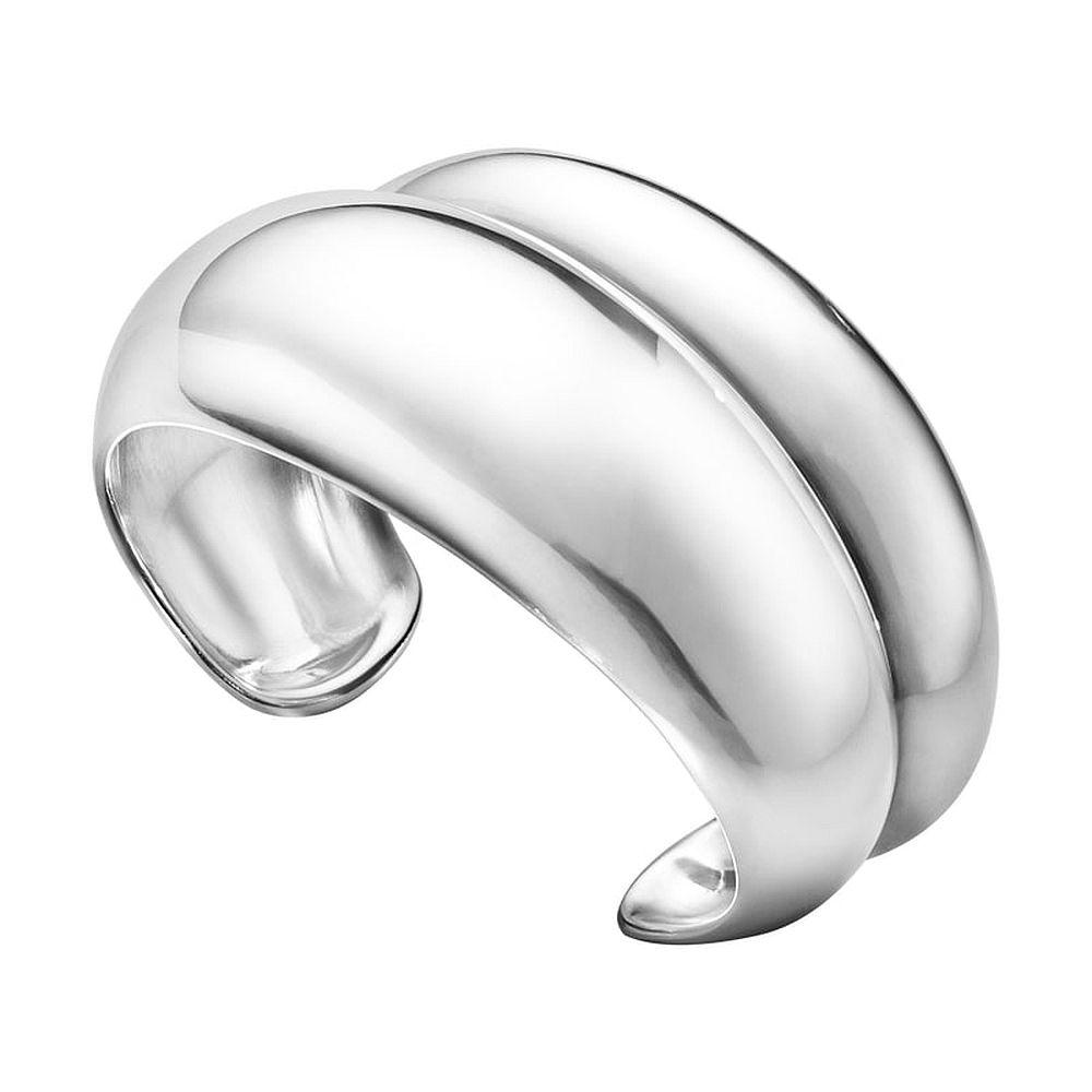 Georg Jensen Curve Small Bangle 501B Silver Large