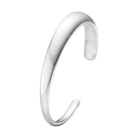 Georg Jensen Curve Small Bangle 501A Silver Large