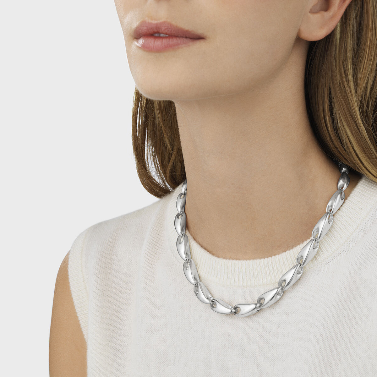 Georg Jensen Reflect Graduated Necklace 652D Silver available