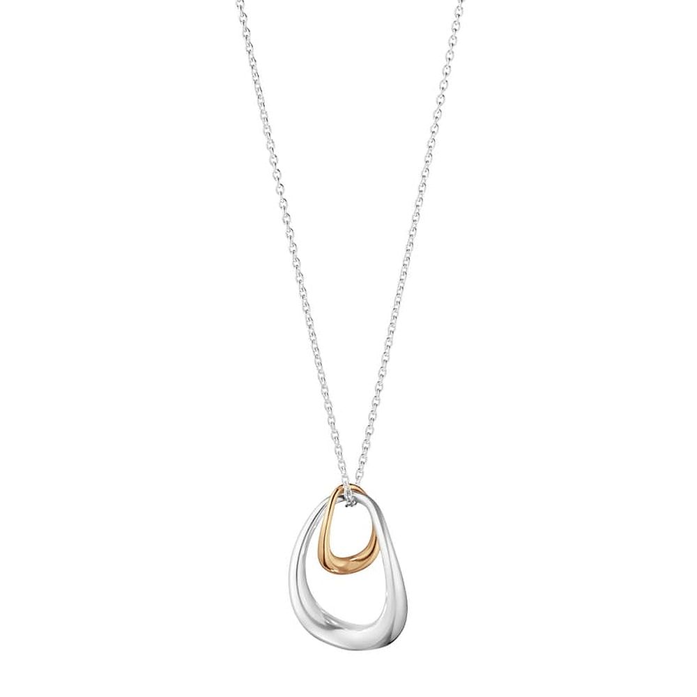 Georg Jensen Offspring Pendant 433B Silver, Rose Gold