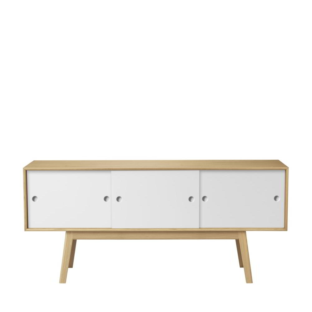 FDB Mobler A85 Butler Sideboard Oak/White