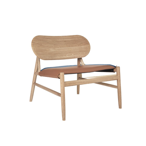 Brdr. Krüger Ferdinand Lounge Chair Oak Oiled Textile