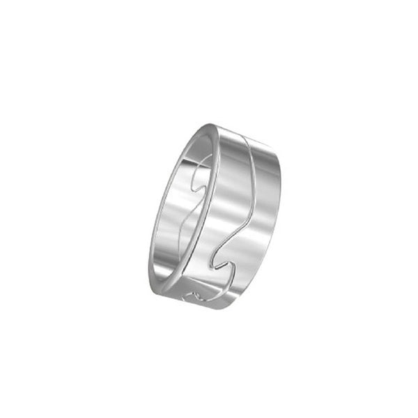 Georg Jensen Fusion ring, 2 end rings white gold