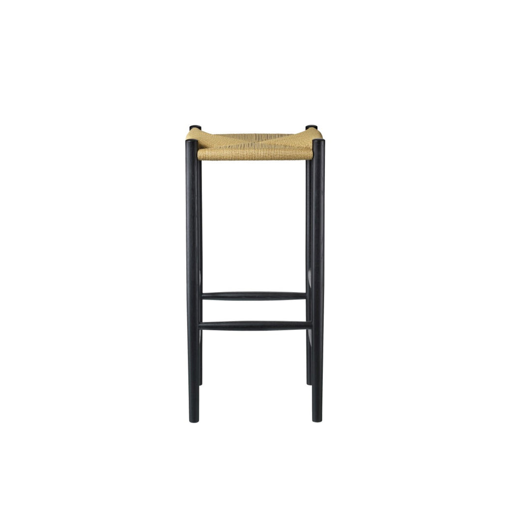 FDB Mobler J164B Stool Black/Nature 78