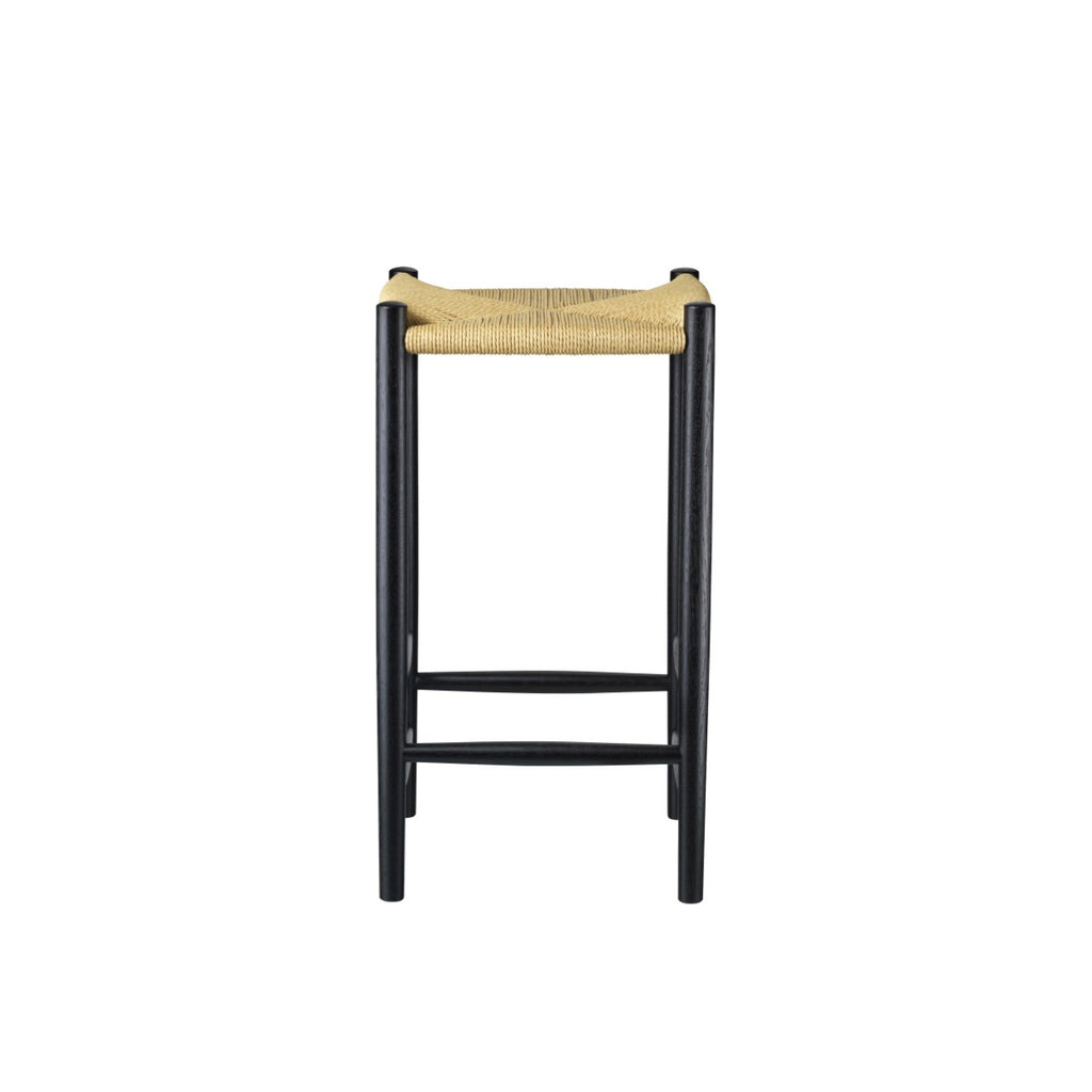 FDB Mobler J164C Stool Black/Nature 78