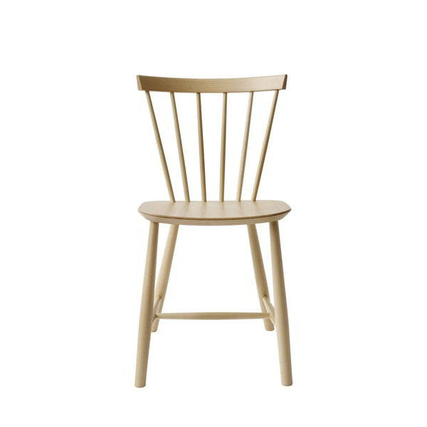 FDB Mobler J46 Chair Beech, Natural lacquer with white pigment