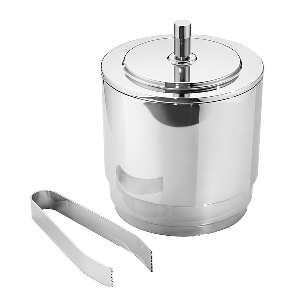 Georg Jensen Manhattan Ice Bucket with Tongs