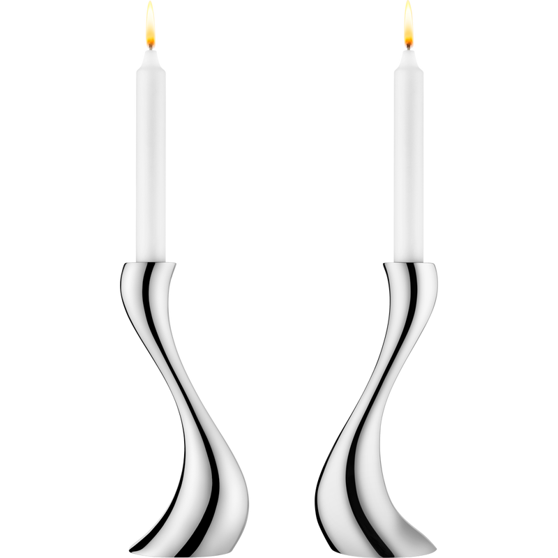 Georg Jensen Cobra Candlestick Medium, 2 pcs