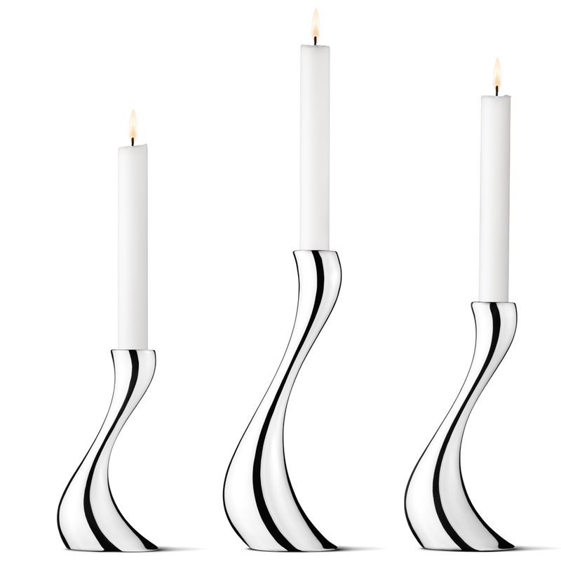 Georg Jensen Cobra Candleholder Set, 3 pcs