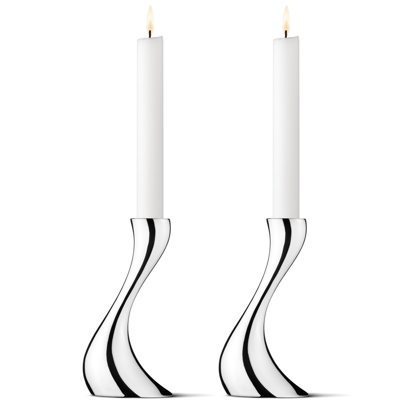 Georg Jensen Cobra Candleholder Small, 2 pcs