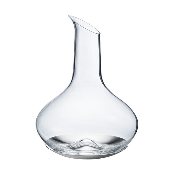 Georg Jensen Sky Wine Carafe Glass and Stainless Steel Coaster