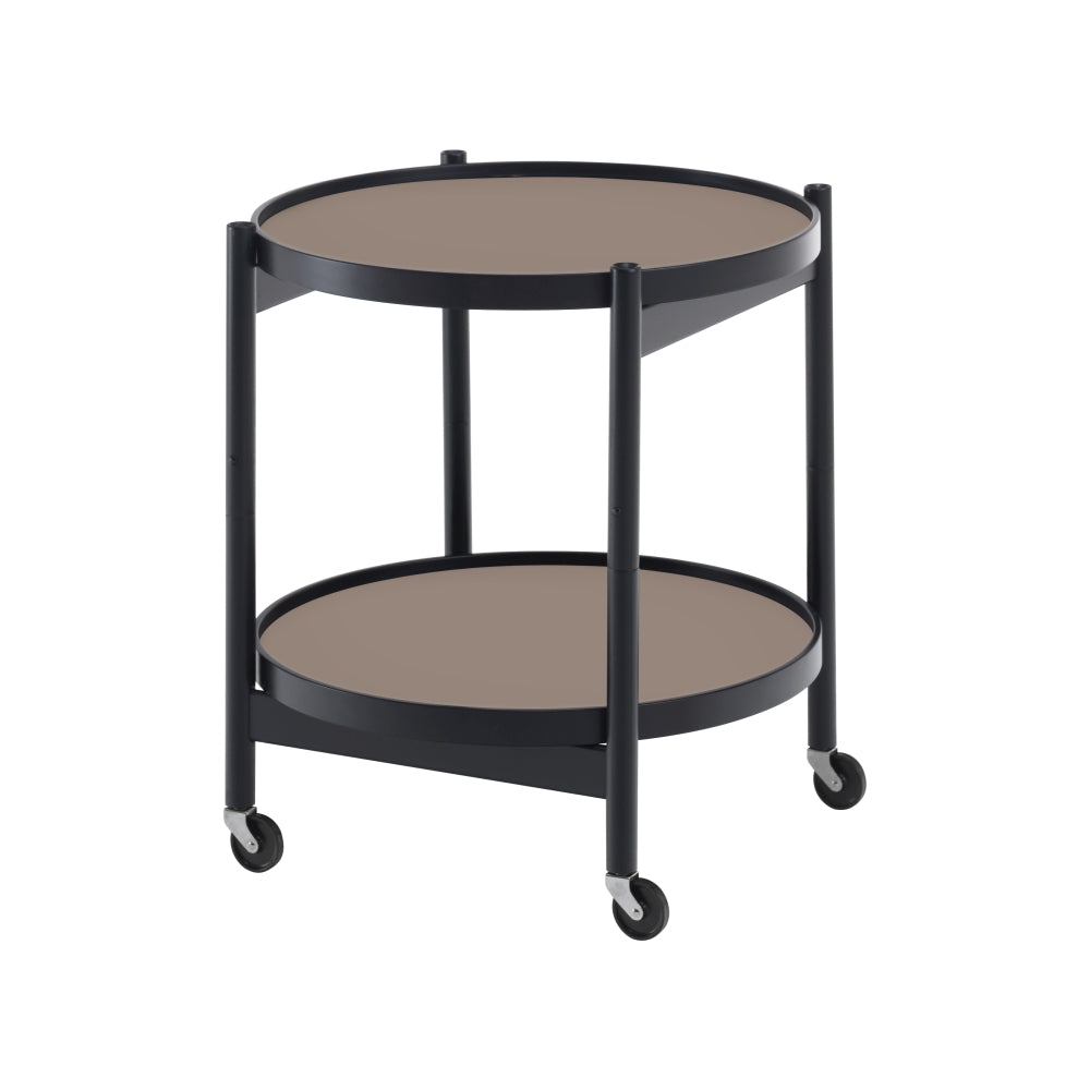 Brdr. Krüger Tray Table Model 50 Beech Black Painted