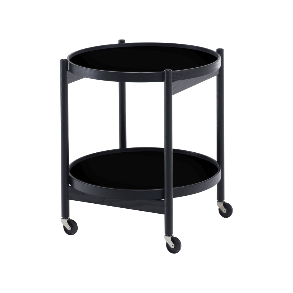 Brdr. Krüger Tray Table Model 50 Oak Black Painted