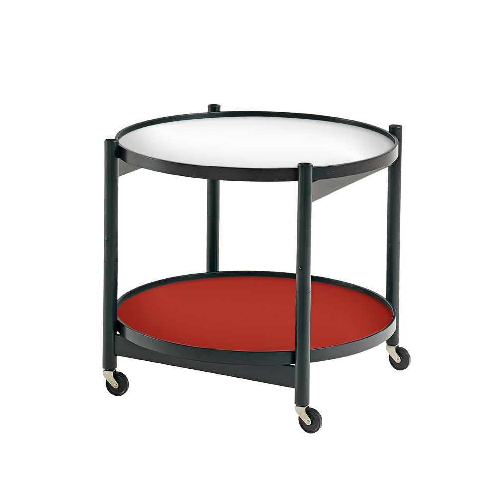 Brdr. Krüger Tray Table Model 60 Beech Black Painted